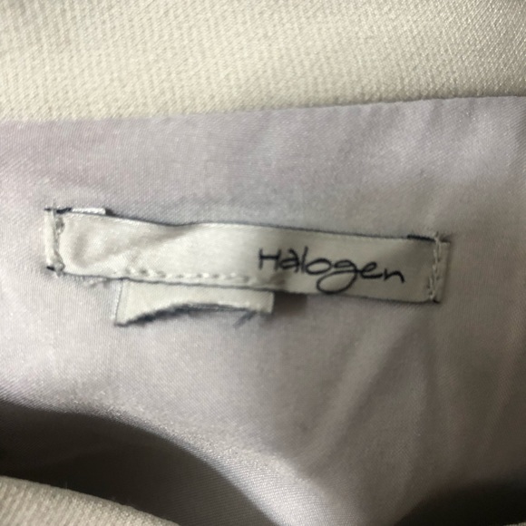 Halogen light Gray and Black Colorblock Mock Neck Sheath Dress Size 4 - Picture 8 of 9